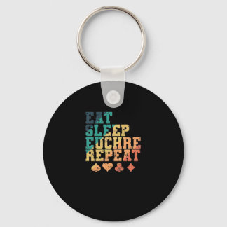 Porte-clés Mangez Sleep Euchre Répéter Kartenspiel Karten