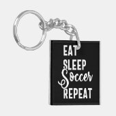 Porte-clés mangez sommeil soccer répéter (Devant gauche)