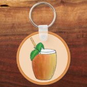 Porte-clés Mango Lassi Rafraîchissant Yaourt indien Boire Fru (Recto)