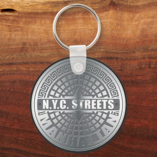 Porte-clés Manhole Covers Manhattan (Recto)
