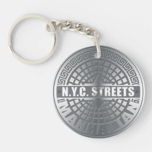 Porte-clés Manhole Covers Manhattan