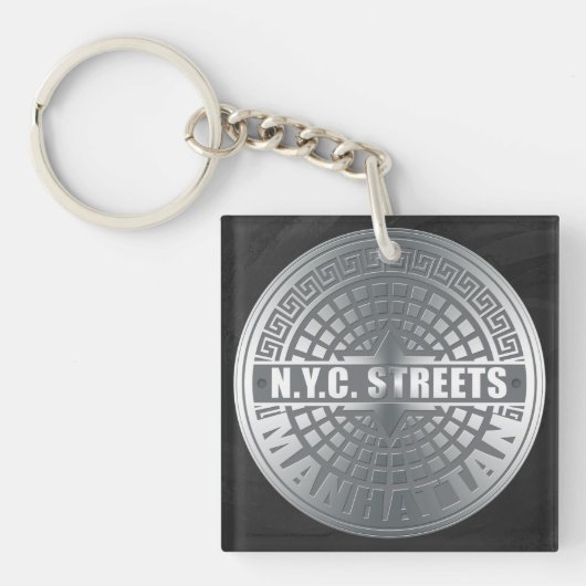 Porte-clés Manhole Covers Manhattan (Devant)