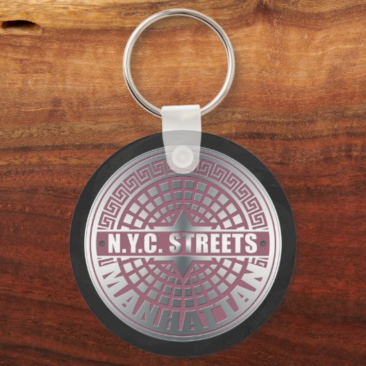Porte-clés Manhole Covers Manhattan (Recto)