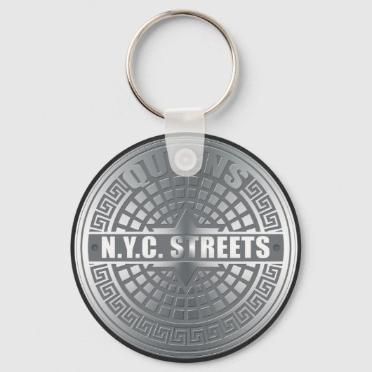 Porte-clés Manhole Covers Queens (Recto)