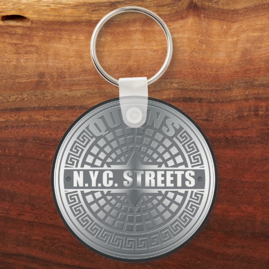 Porte-clés Manhole Covers Queens (Recto)
