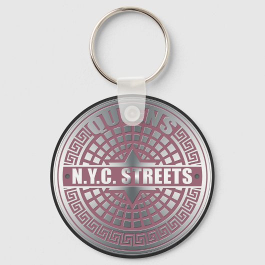 Porte-clés Manhole Covers Queens (Recto)