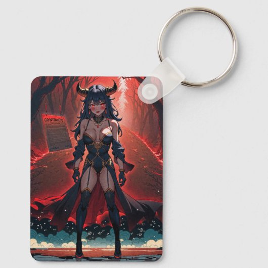 Porte-clés Manifestation avec contact à Crossroads, Anime Dem (Verso)