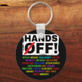 Porte-clés Manifestation contre la sécurité sociale contre sa (Recto)