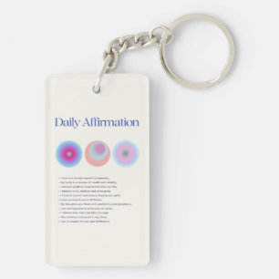 Porte-clés manifestation d'affirmations quotidiennes