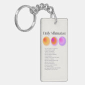 Porte-clés manifestation d'affirmations quotidiennes (Devant gauche)