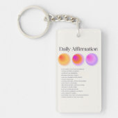 Porte-clés manifestation d'affirmations quotidiennes (Devant)