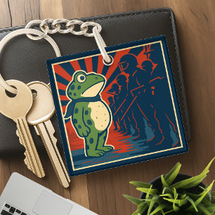 Porte-clés Manifestation de la Grenouille de Portland