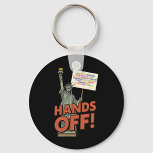 Porte-clés Manifestation « Hands Off » le 5 avril Anti Trump