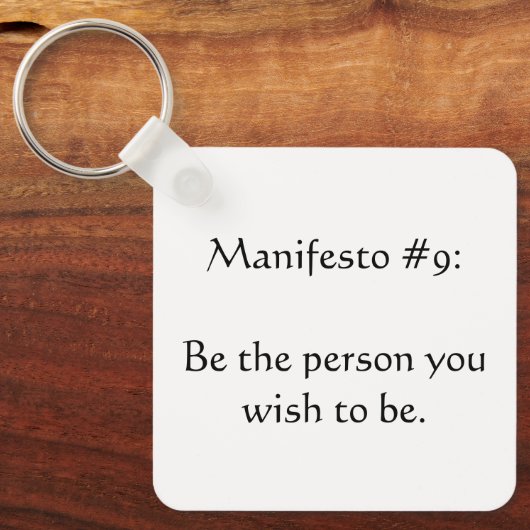 Porte-clés Manifeste n° 9 (Recto)