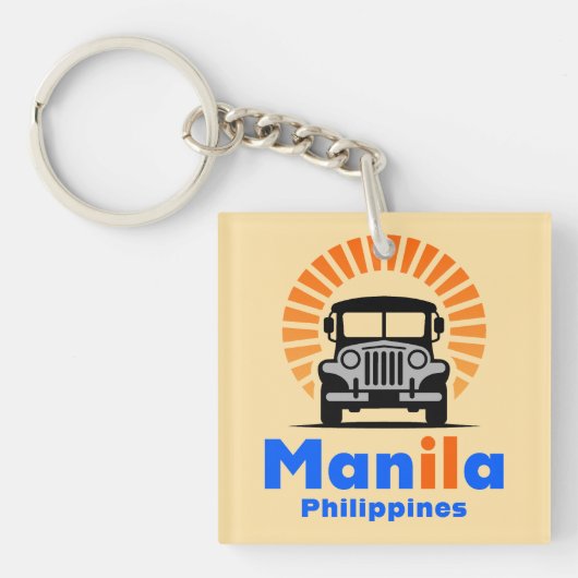 Porte-clés Manila Philippines Southeast Asia (Devant)