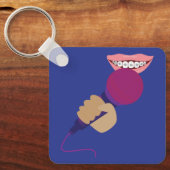 Porte-clés Manipulation de microphone (Recto)