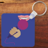 Porte-clés Manipulation de microphone (Verso)