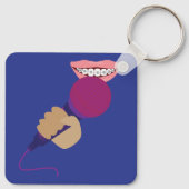 Porte-clés Manipulation de microphone (Dos)