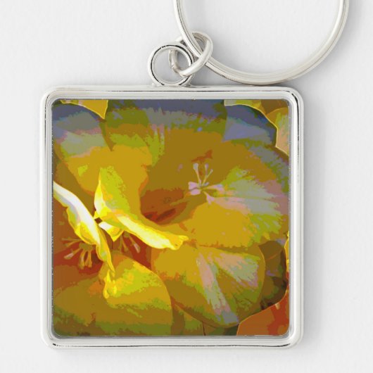 Porte-clés Manipulation numérique de Freesia Jaune (Devant)