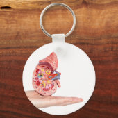 Porte-clés Mannequin avec l'intérieur du rein humain (Recto)