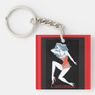 Porte-clés Mannequin Glamour Posant Thunder_Cove