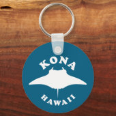 Porte-clés Manta Ray Plongée à Kona, Hawaii (Recto)
