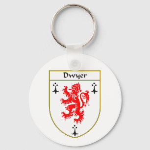 Porte-clés Manteau de Dwyer des bras/de crête de famille