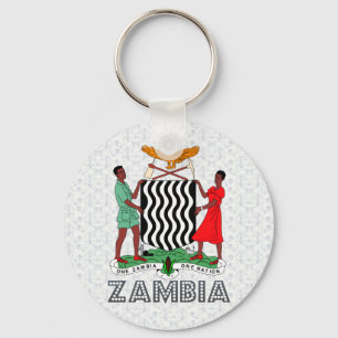 Porte-clés Manteau de la Zambie des bras