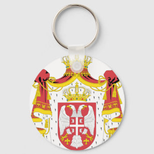 Porte-clés Manteau des bras serbe