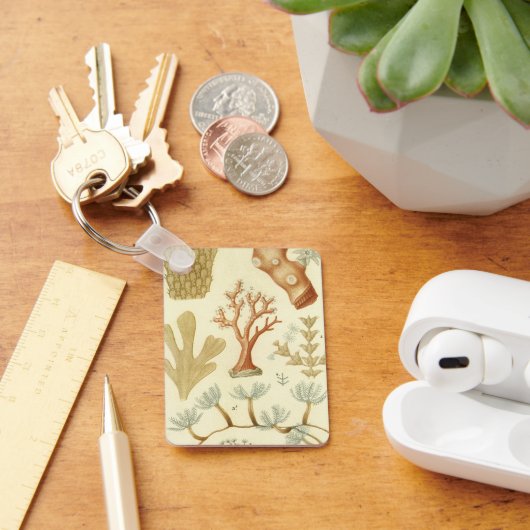 Porte-clés Manuel de sciences Biologie, Animaux de corail vin (Bureau)