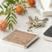 Porte-clés Manuscrit de musique de sonate de Beethoven (Côté)