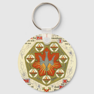 Porte-clés Manuscrit lumineux pour Whitsuntide