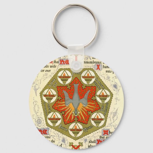 Porte-clés Manuscrit lumineux pour Whitsuntide (Recto)