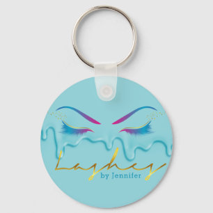 Porte-clés Maquillage Artiste Eyelash Lashes Déchets de pein