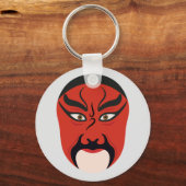 Porte-clés Maquillage d'opéra de Pékin Zhang Fei (Verso)
