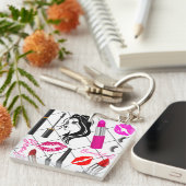 Porte-clés maquillage magnifique (Devant Droit)