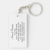 Porte-clés Maquilleur moderne de cosmétologie avec les lèvres (Dos)