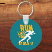 Porte-clés Marathon amusant à l'exercice de Jogging (Recto)