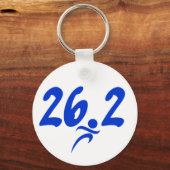 Porte-clés Marathon bleu 26,2 (Recto)