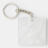 Porte-clés Marbre Blanc (Devant)