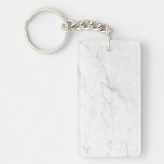 Porte-clés Marbre Blanc (Devant)