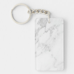 Porte-clés Marbre Blanc