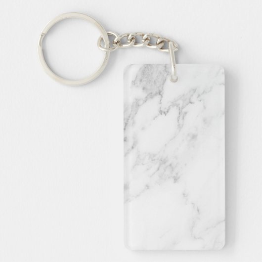 Porte-clés Marbre Blanc (Devant)