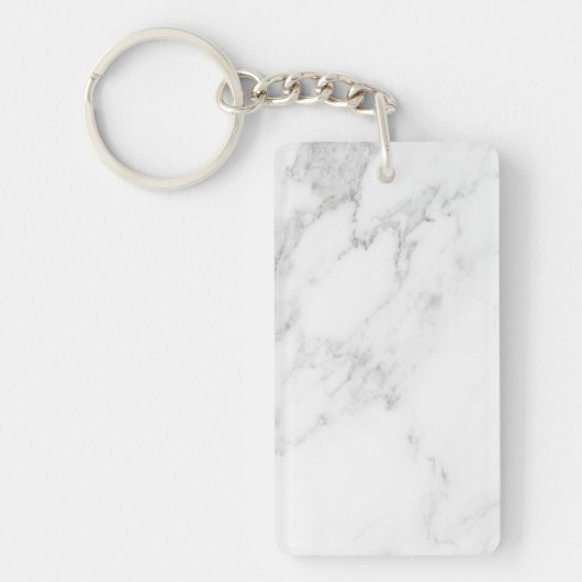 Porte-clés Marbre Blanc (Devant)