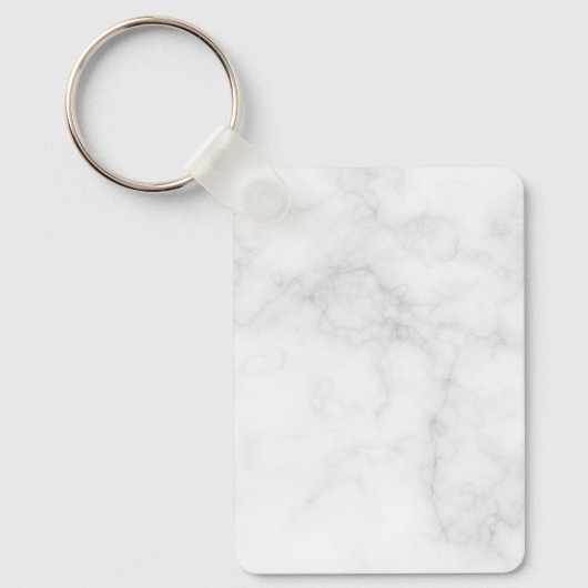 Porte-clés Marbre Blanc Moderne (Recto)