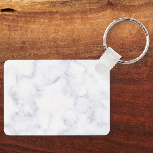 Porte-clés Marbre Blanc Moderne (Recto)