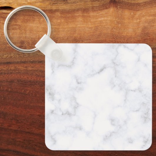 Porte-clés Marbre Blanc Moderne (Recto)