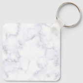 Porte-clés Marbre Blanc Moderne (Dos)