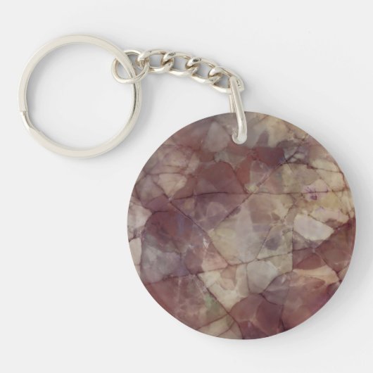Porte-clés Marbre Brown rose et lavande (Devant)