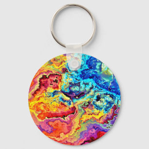 Porte-clés Marbre coloré brillant